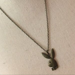 Vintage Style Playboy Bunny Rabbit Charm Pendant Necklace * FREE S/H *